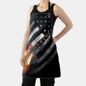 American Flag Retro Rock Electric Guitar Schort (Insitu)