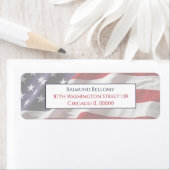 American Flag Return Address Label (Insitu)