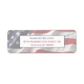 American Flag Return Address Label (Voorkant)