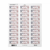 American Flag Return Address Label (Full Sheet)