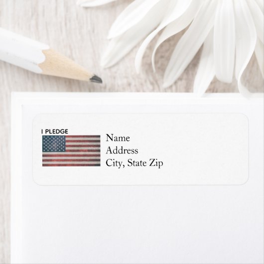 American Flag Return Address Label (Insitu)