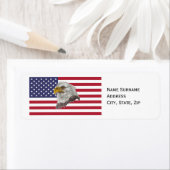 American Flag Return Address Label (Insitu)