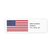 American Flag Return Address Label (Voorkant)