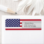 American Flag Return Address Label (Insitu)