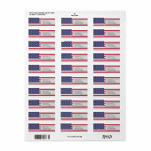 American Flag Return Address Label (Full Sheet)