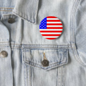AMERICAN FLAG RONDE BUTTON 5,7 CM (In situ)
