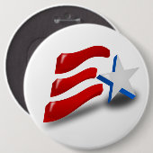 AMERICAN FLAG RONDE BUTTON 6,0 CM (Voorkant /achterkant)