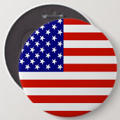 AMERICAN FLAG RONDE BUTTON 6,0 CM (Voorkant /achterkant)