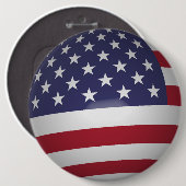 AMERICAN FLAG RONDE BUTTON 6,0 CM (Voorkant /achterkant)