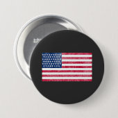 American flag ronde button 7,6 cm (Voorkant /achterkant)