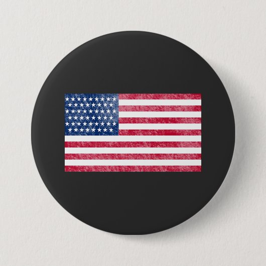 American flag ronde button 7,6 cm (Voorkant)