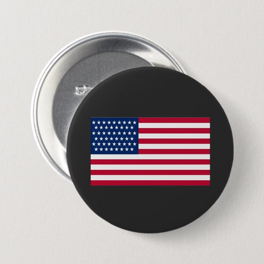 American flag ronde button 7,6 cm (Voorkant /achterkant)