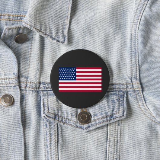 American flag ronde button 7,6 cm (In situ)