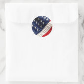 AMERICAN FLAG RONDE STICKER (Tas)