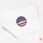 AMERICAN FLAG RONDE STICKER (Envelop)
