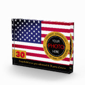 American Flag & Service Award, retirement / USA Fotoblokken (Rechts)