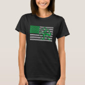 American Flag Shamrock Clovers St Patricks Day Men T-shirt (Voorkant)