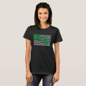 American Flag Shamrock Clovers St Patricks Day Men T-shirt (Voorkant volledig)