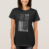 American Flag Shift Gear Manual Transmission Car T-shirt (Voorkant)