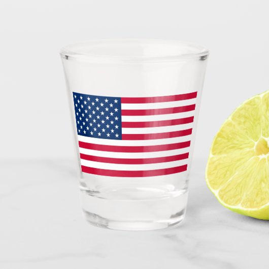 American Flag Shot Glass Glas (Voorkant)