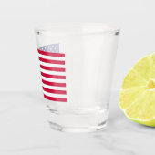 American Flag Shot Glass USA Glas (Rechts)