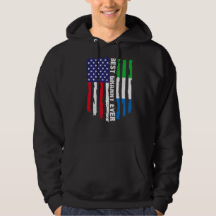 American Flag Sierra Leone Flag Best Granny Ever Hoodie