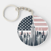 American Flag Sleutelhanger Design - Patriottische (Voorkant)