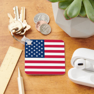 American Flag Sleutelhanger Patriottische Gift