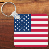 American Flag Sleutelhanger Patriottische Gift (Voorkant)