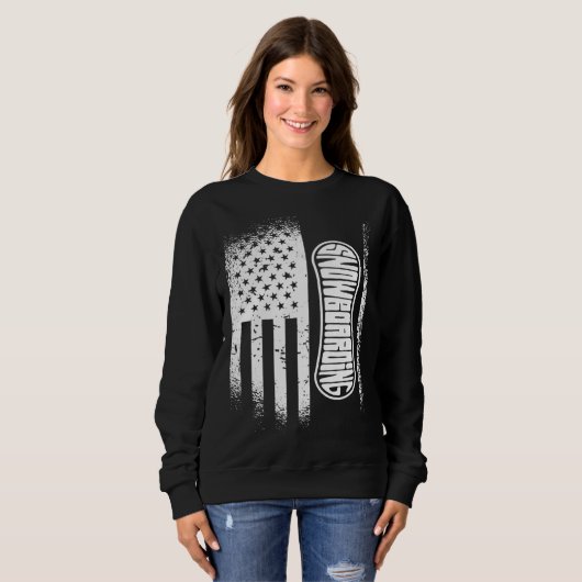 American Flag Snowboarding Trui (Voorkant volledig)