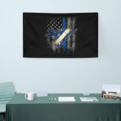 American Flag Snowmobile Blue Line Snowmobile Spandoek (Beurs)