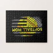 American Flag  Softball Mam Legpuzzel (Horizontaal)