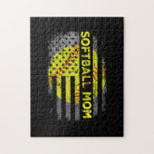 American Flag  Softball Mam Legpuzzel (Verticaal)