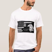 American Flag Spartan Molon Labe © FB @ # T-shirt (Voorkant)
