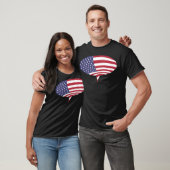 American Flag Speech bursting  T-shirt (Unisex)