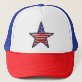 American Flag sprankelende ster Trucker Pet