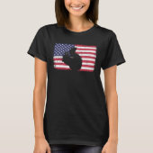 American Flag Squirrel 4th of July Squirrel T-shirt (Voorkant)