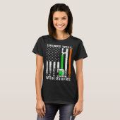 American Flag St Patrick's Day Beer Drinks Well Wi T-shirt (Voorkant volledig)