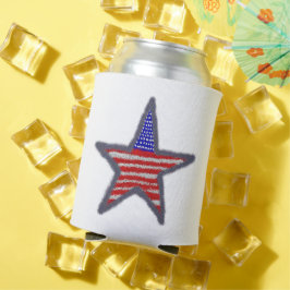 American Flag Star Blikjeskoeler