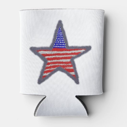 American Flag Star Blikjeskoeler (Voorkant)