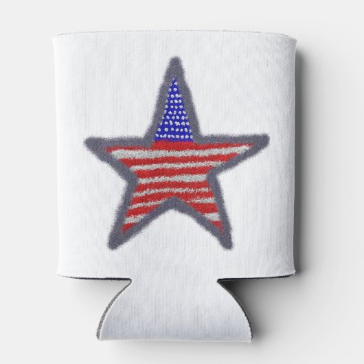 American Flag Star Blikjeskoeler (Achterkant)
