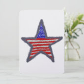 American Flag Star Feestdagenkaart (Staand voorkant)