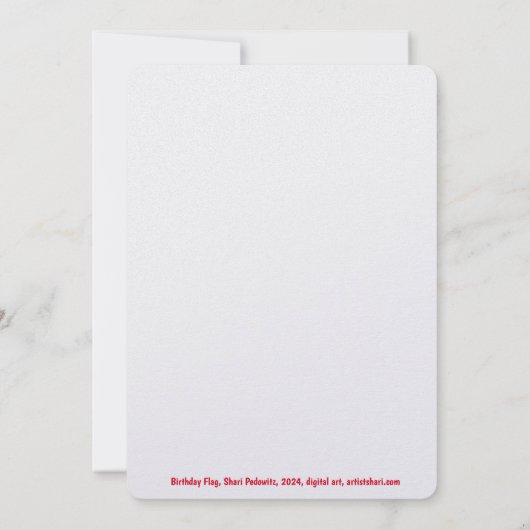 American Flag Star Kaart (Achterkant)