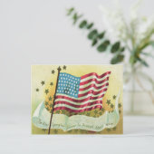 American Flag Star Spangled Banner Stars Briefkaart (Staand voorkant)