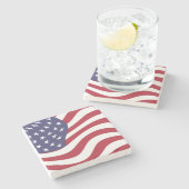 AMERICAN FLAG STENEN ONDERZETTER (Zijkant)