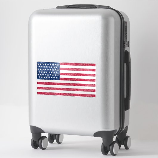 American flag sticker (Koffer)