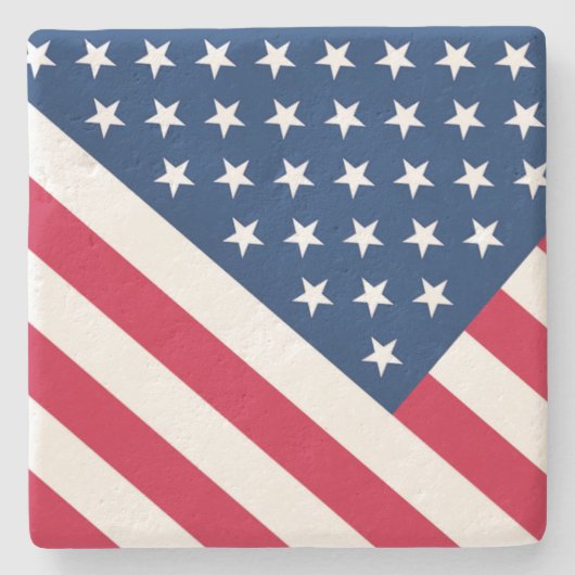 American Flag Stone Onderzetter (Voorkant)