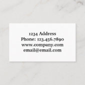 American Flag Sunset Company Naam Visitekaartje (Achterkant)