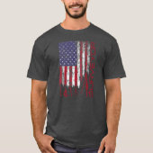 American Flag Surveyors Tool op 4 juli T-shirt (Voorkant)