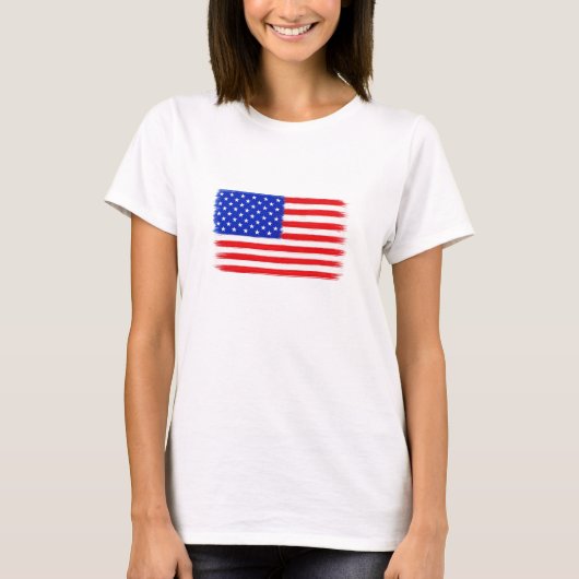 American flag t-shirt (Voorkant)